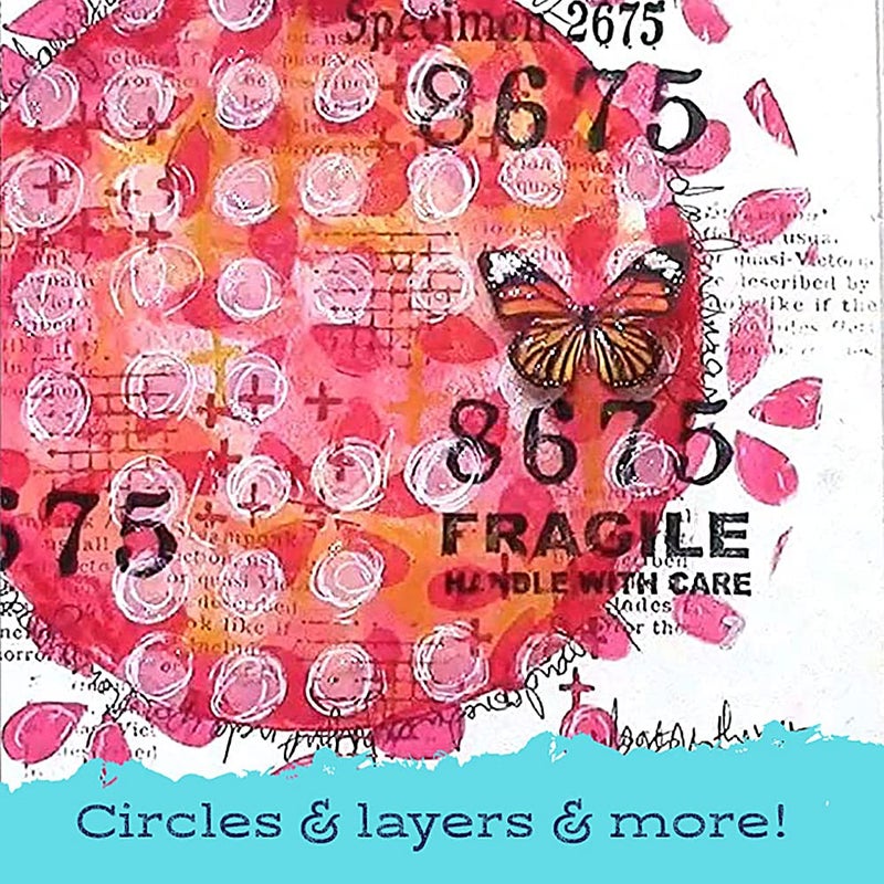 Gel Press Monoprinting Print Plate - 8  Circle Gel Plate - Gelli Plate - Reusable Gel Printing Plate for Press Art for Card Making  Scrapbooking  Journaling  Arts and Crafts  Home Decor - Image 3